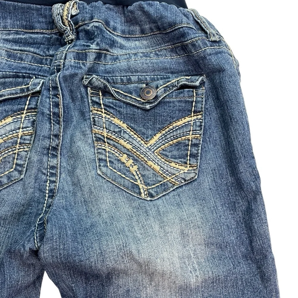 Wallflower Denim‎ Blue Cropped Capri Maternity Jeans Size Medium
